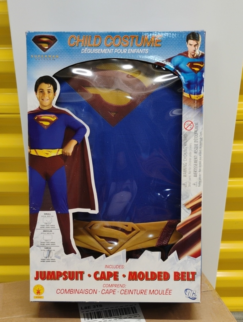 Superman Child's Costume Size Small